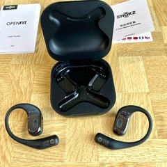 ★SHOKZ★保証あり★ワイヤレスイヤホン　ショックス　OPENFIT ブラックの画像