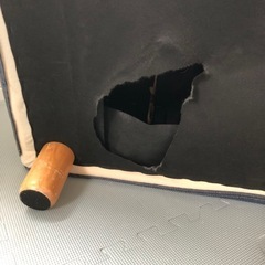 無印デニムオットマンの画像