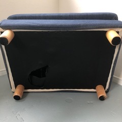 無印デニムオットマンの画像
