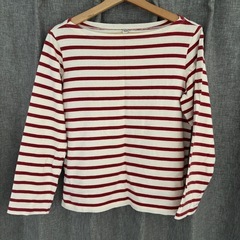 UNIQLO_赤ボーダー_ロンＴ
