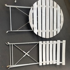 ガーデンテーブル&チェア3点セットの画像