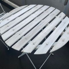 ガーデンテーブル&チェア3点セットの画像