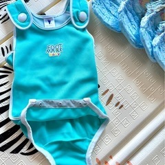 FOOT MARK 水着 65-85 センチ(Mサイズ)水泳帽 オムツセットの画像