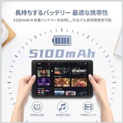 【専用ケース付き】 Android 14 タブレット 8インチ 12GBの画像