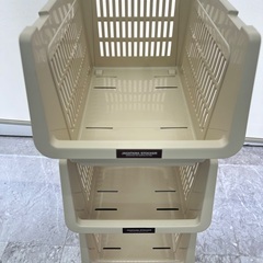 ストッカー 3個セット 積み重ね3段式収納