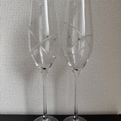 WEDGWOOD プロミシス ウィズ ディス リング シャンパンペアグラスの画像