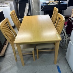 配達可【ダイニングテーブル5点セット】クリーニング済【管理番号1...
