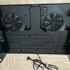 【美品】山善　脚付き2口IHコンロ　YES-WL1456-B　動作良好　ブラック　黒　IH調理器　YAMAZEN　取扱説明書付きの画像