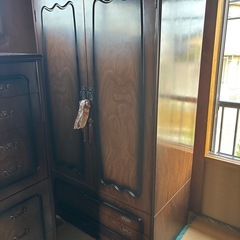 アンティーク　キャビネット　3点の画像