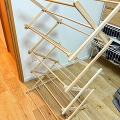 木製室内物干し（高さ2段階）