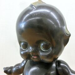 昭和レトロ■オリエンタルトーイ セルロイド キューピー 黒 高さ25cm No.92187 当時物 ORIENTAL くろいキューピー人形 札幌 西区 西野店の画像