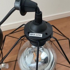 IKEA イケア ペンダントライト ブルンスタ 電球付き 照明 ランプシェード[今ならLUXのハンドジェル付き！]の画像