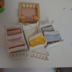 シルバニアファミリー 赤ちゃん家具/すべり台/森の幼稚園セット／ベビーカーの画像