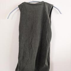 美品　カーキ　アメリカンタンクトップ　リネンの画像