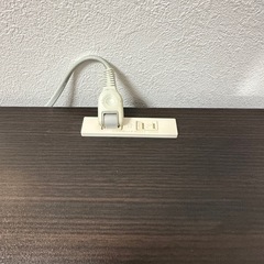 木製パソコンデスク(ダークブラウン)の画像