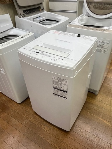 激安!! TOSHIBA 2019年 4.5kg AW-45M7(W) 全自動電気洗濯機
