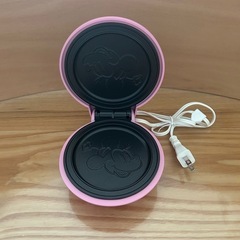 ミニパンケーキメーカー ピンク ミニーマウスデザインの画像