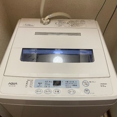 洗濯機6㎏　AQUA AQW-S601(W) 2013年製  