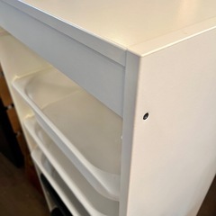 【武蔵小山店】  IKEA イケア　トロファスト　棚　収納　リビング　子供　子ども　引き出し　収納コンビネーション　ホワイト　ライラック　別売りの収納ボックス　セット！の画像