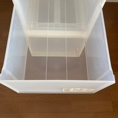 無印良品 ポリプロピレンケース ポリプロピレン衣装ケース　引出式・深 2個セットの画像