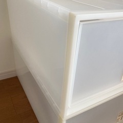 無印良品 ポリプロピレンケース ポリプロピレン衣装ケース　引出式・深 2個セットの画像