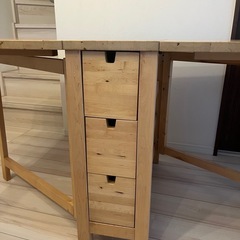 IKEA ダイニングテーブル　折りたたみ式の画像