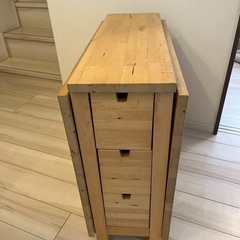 IKEA ダイニングテーブル　折りたたみ式の画像