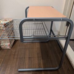 電子レンジラック　レンジ台　オーブンレンジ　スライド　立ち合いなし可の画像