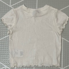 【古着】[petit main] カット楊柳半袖T(80)の画像