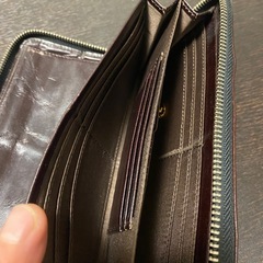 genuine leather 長財布の画像