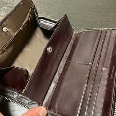 genuine leather 長財布の画像