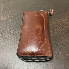 genuine leather 長財布の画像