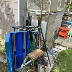 鹿嶋市角折にあるブラウン管テレビガスコンロ鉄くず類自転車まとめての画像