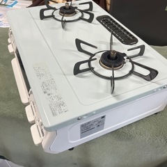 2024年製　リンナイ　ガステーブル都市ガス用/右強火力/パステルミントの画像