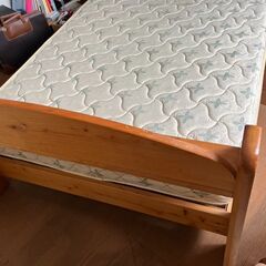 ☆中古￥1,000！FRANCEBED　ベッド　家具　幅100㎝...