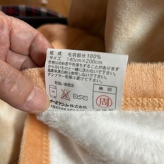 新品　薄手毛布の画像