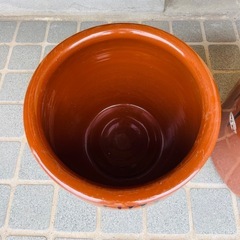【美品】漬物用の瓶 陶器 2個セット
の画像