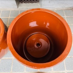 【美品】漬物用の瓶 陶器 2個セット
の画像
