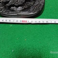 中国端渓麻子坑？天然石硯、雲龍の素晴らしぃ彫刻、石蓋に欠けの補修跡が有りの画像