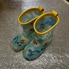 ミッキー  長靴　17cm 水色