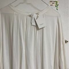 大きいサイズLLサイズ白ワンピースの画像