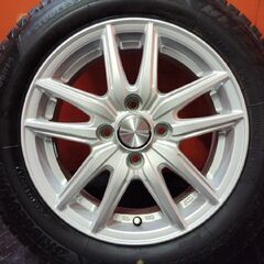 【BS BLIZZAK VRX3 165/65R14】スタッドレス【ECO FORME 14インチ 5.5J4HPCD100+39】21年製 バリ溝 タンク ルーミー パッソ等　(KTN360)の画像