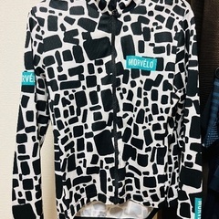 MORVÉLO サイクルジャージ 長袖 モノクロM