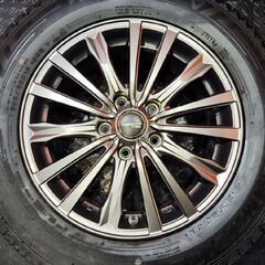 【DUNLOP WM03 205/65R16】スタッドレス【SIBILLA NEXT WS 16インチ 6.5J5HPCD114.3+38】22年製 バリ溝 ヤリスクロス等　(KTN367)の画像