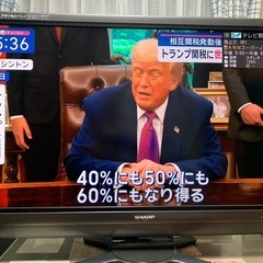 40型液晶テレビ　AQUOS 差し上げます！