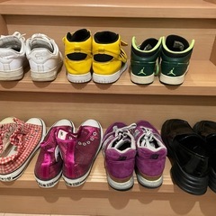 エアフォース1と黄色い靴のセット
