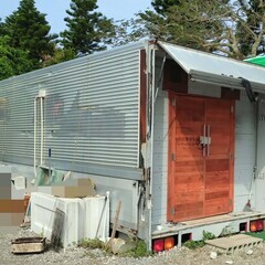 コンテナ（改装済み）外寸 （6.5×2.5ｍ 高さ2.6ｍ）トン...