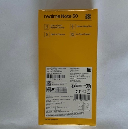 realme note 50 4gb +128gb
