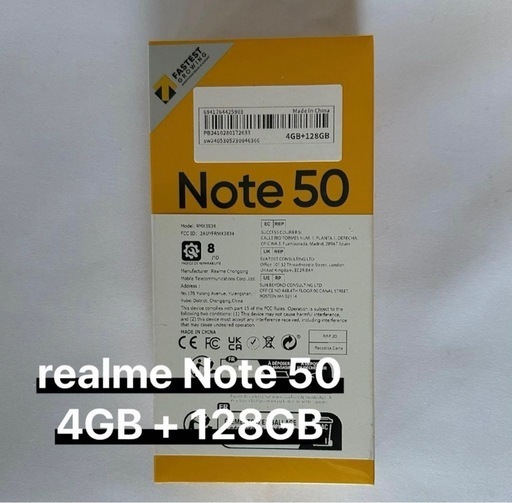 その他 realme note 50 4gb +128gb