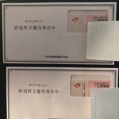 株主優待　1日乗車券　JR